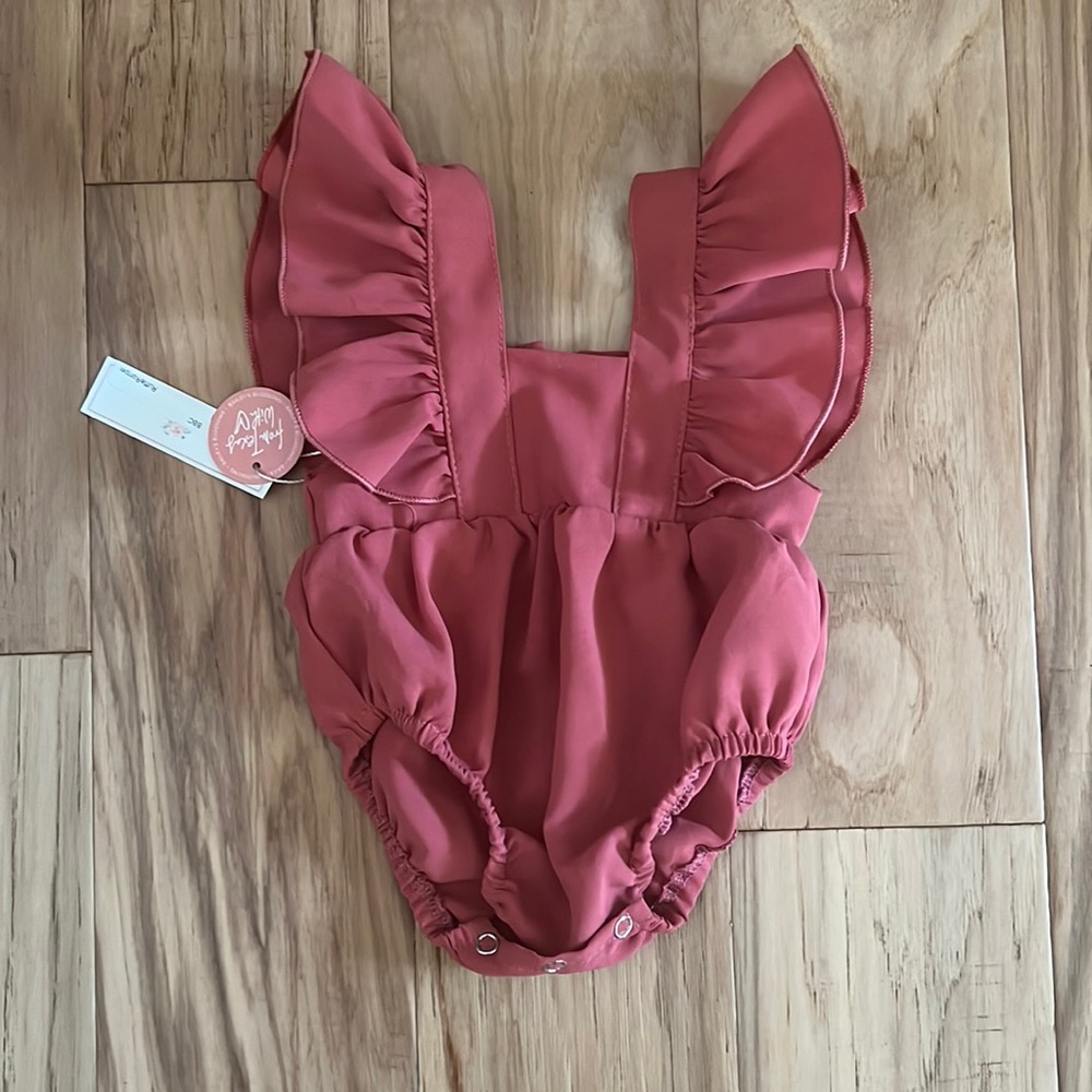 Bailey’s Blossoms ruffle romper